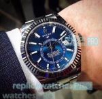 Replica Rolex Sky-Dweller Blue Dial Stainless Steel Men's Watch